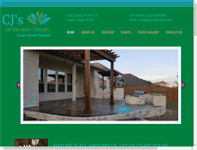 Tablet Screenshot of cjslandscapes.com